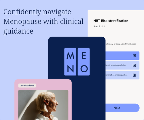 New app to help clinicians manage menopause symptoms
